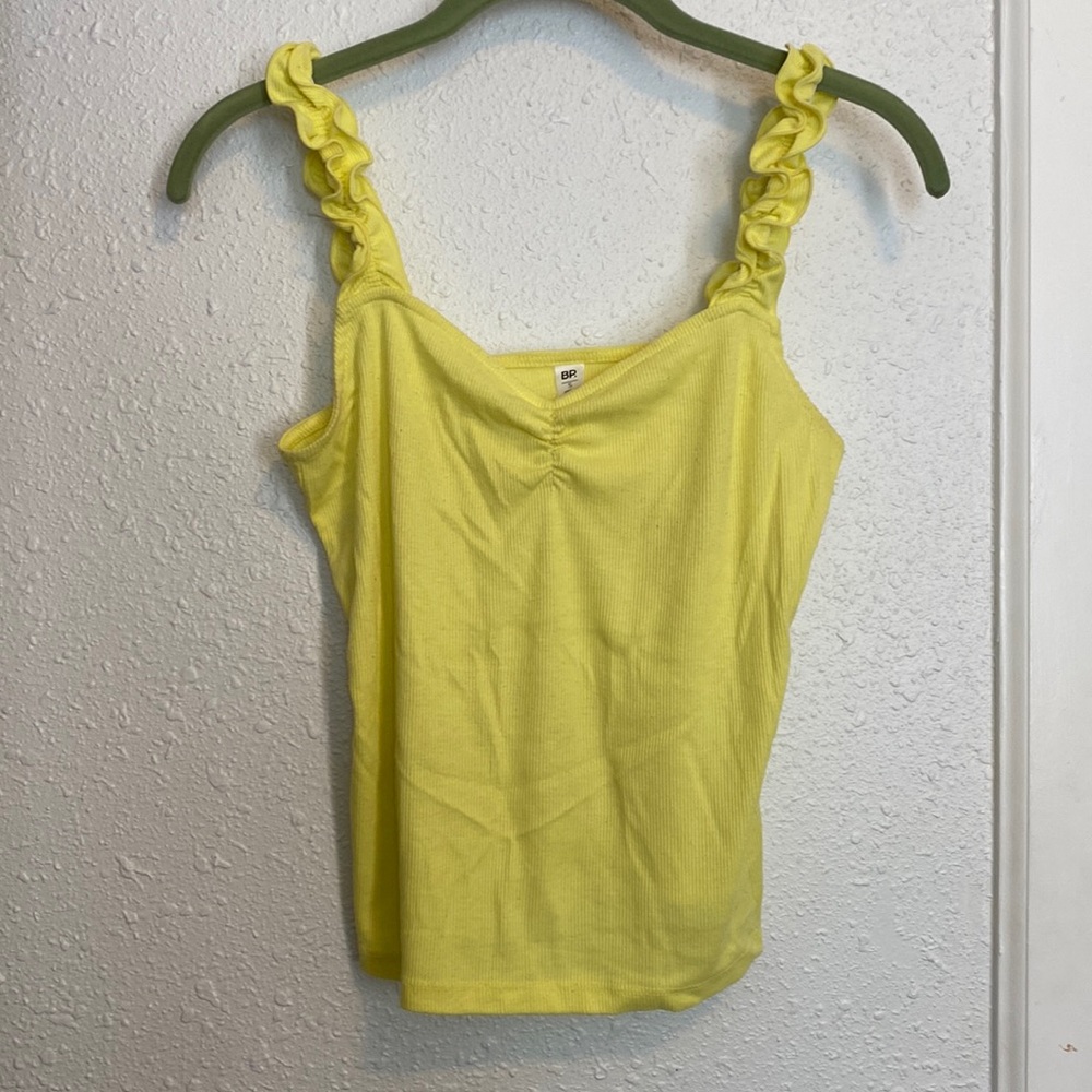 neon yellow green tank top